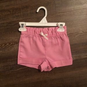 Pink cuffed hem pull on shorts 18m